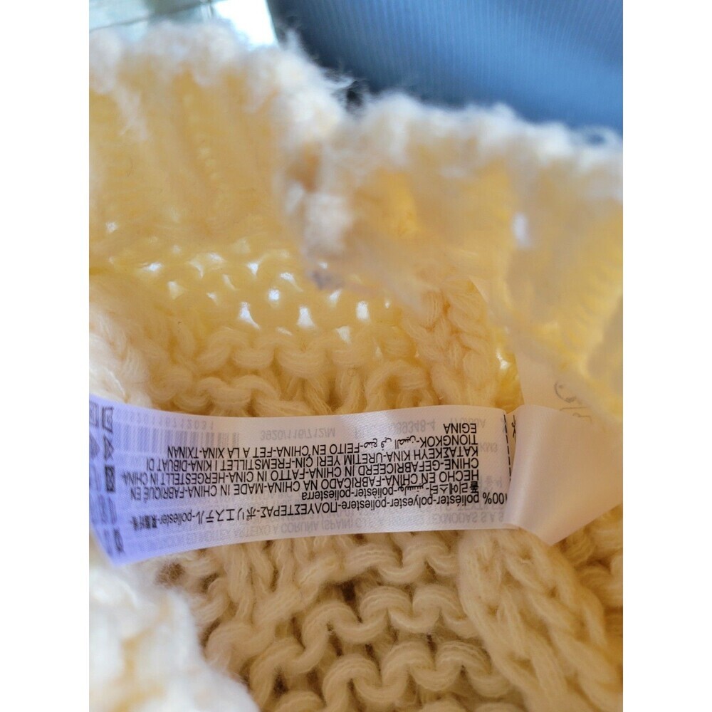 Zara Womens Chunky Sweater Size M Crop Cream Cable Knit - Picture 8 of 10